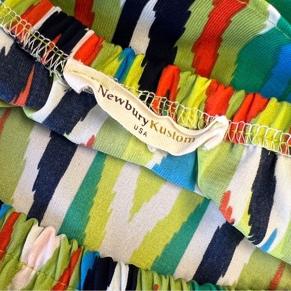 NEWBURY KUSTOM Vibrant Color Halter Maxi Dress. Elastic waist. - Picture 4 of 8